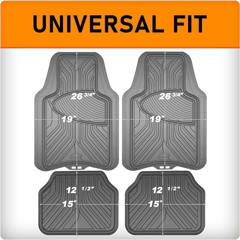 Set de Alfombras para Carro Gris 4 Pzas - Armor All