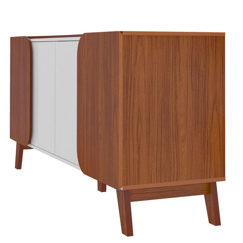 Bufetera Ely Café y Blanco de 160x46.8x77 Cm
