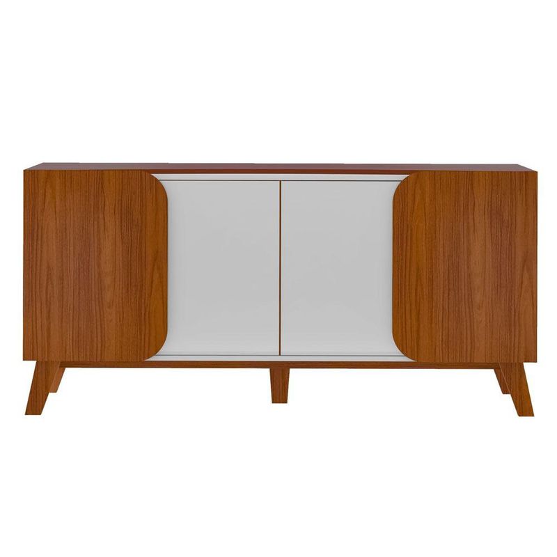Bufetera Ely Café y Blanco de 160x46.8x77 Cm