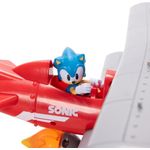 Playset Avión Biplano Tornado con Figura de Sonic 2.5 Plg