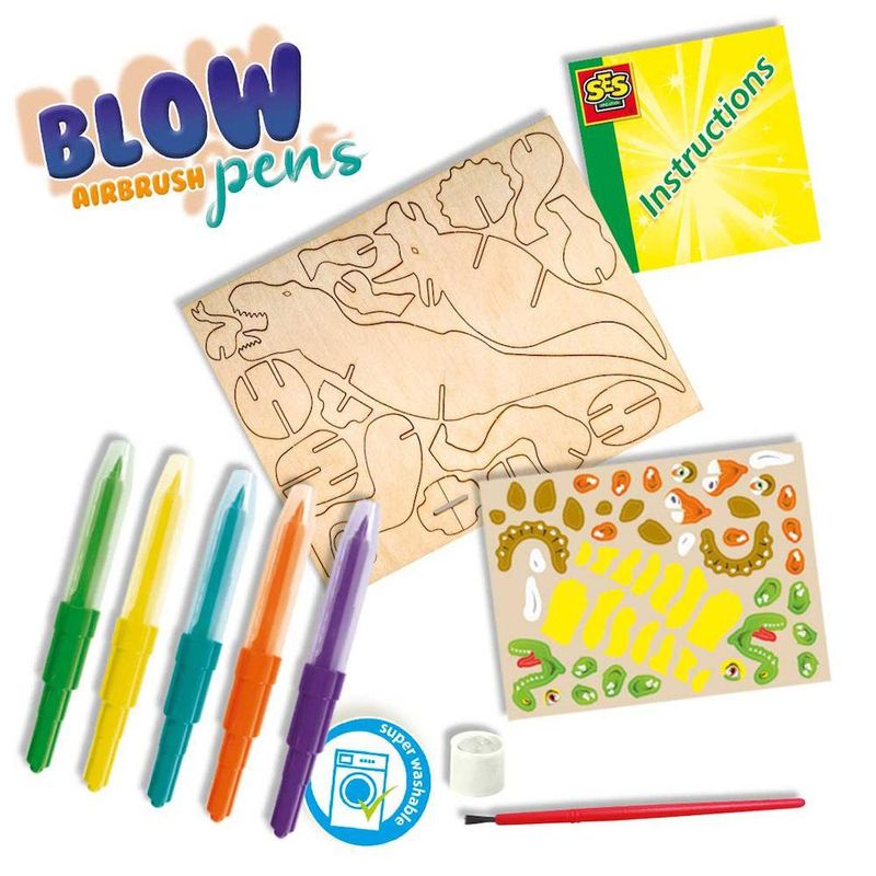 Set De Aerógrafos de Soplado Dinosaurios