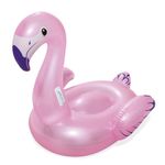 Flotador Inflable de Flamenco Rosa con Manijas para Niños