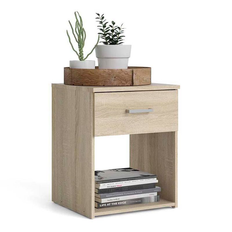 Mesa de Noche Beige 37.6x36x47.5 Cm - Tvilum