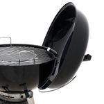 Churrasquera a Carbón Tipo Kettle con Ruedas y Rejilla Inferior