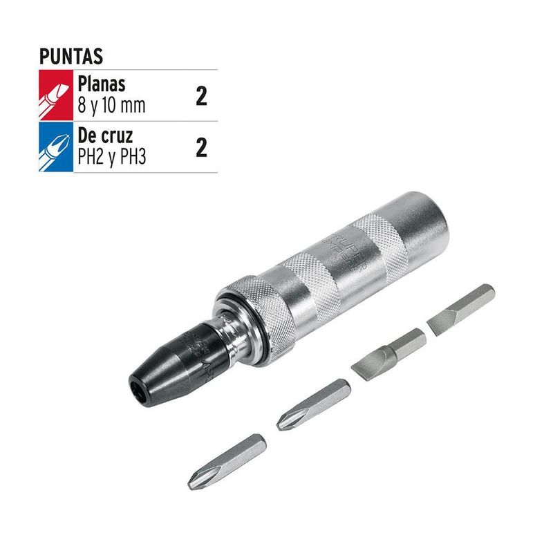 Desarmador De Impacto Con 4 Puntas - Truper Expert