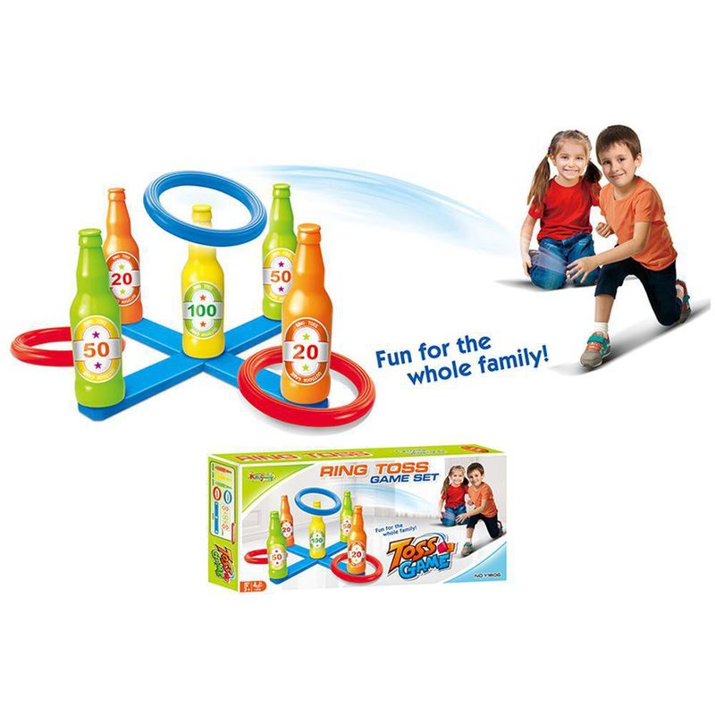 Juego de Lanzamiento de Aros con Base