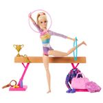 Muñeca Barbie Gimnasta con Viga de Equilibrio