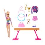 Muñeca Barbie Gimnasta con Viga de Equilibrio