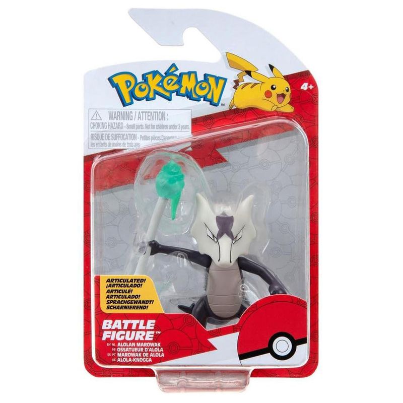 Pokémon Figura de Batalla Alolan Marowak 3 Plg