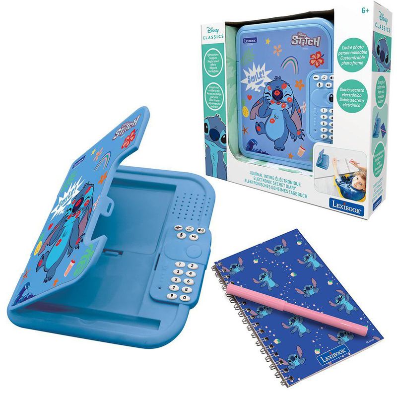 Diario Secreto Electrónico de Stitch con Código