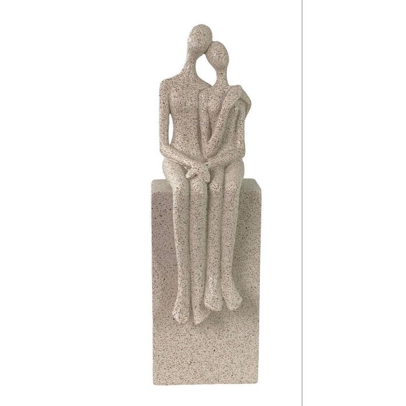 Figura Decorativa de Pareja Sentada