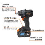 Llave de Impacto Inalámbrica 20 V de 1/2 Plg