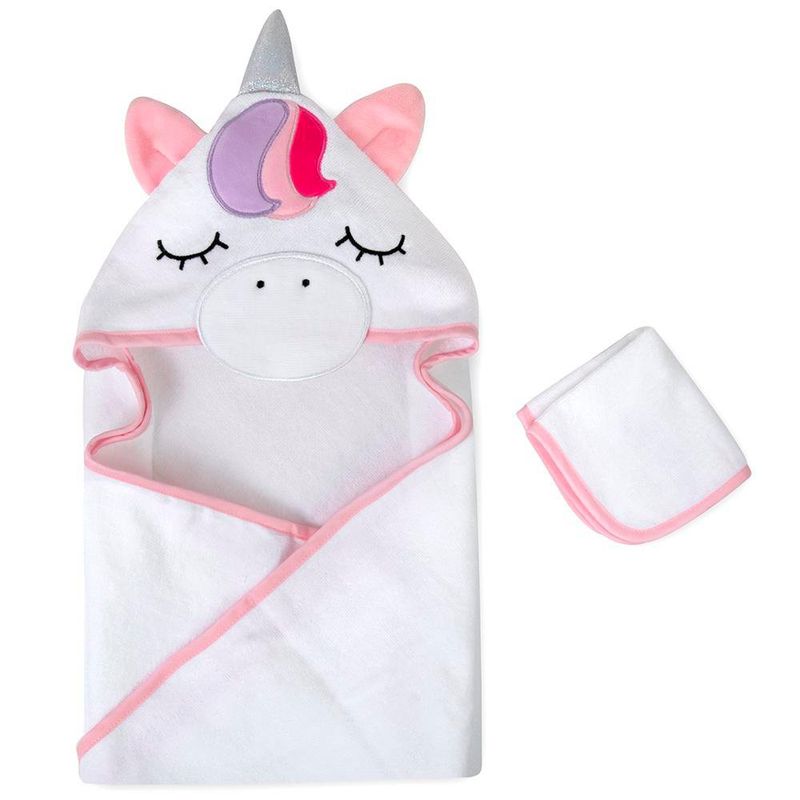 Toalla Con Capucha Unicornio