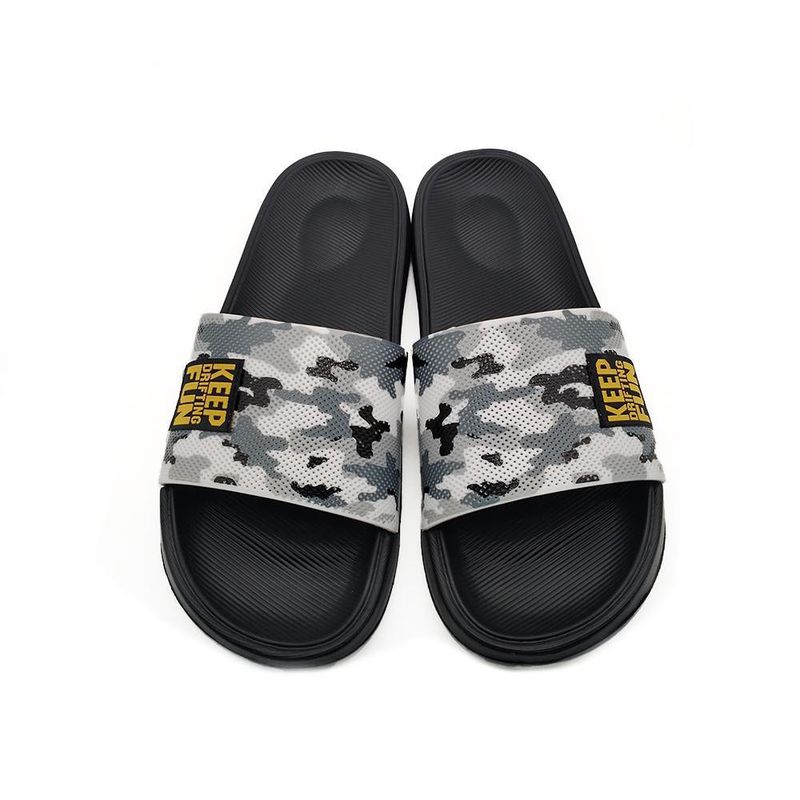 Sandalia Gris con Negro para Caballero Talla 44