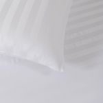 Set de Sábanas Stripe Bamboo Blanco - Varios Tamaños