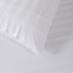 Set de Sábanas Stripe Bamboo Blanco - Varios Tamaños