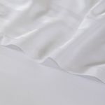 Set de Sábanas Stripe Bamboo Blanco - Varios Tamaños