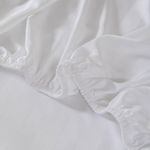 Set de Sábanas Stripe Bamboo Blanco - Varios Tamaños