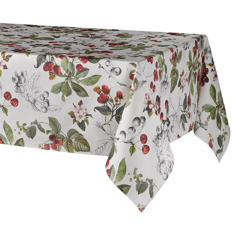 Mantel Rectangular Resinado Cerezas