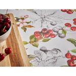 Mantel Rectangular Resinado Cerezas