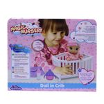 Muñeca con Cuna y Accesorios Magic Nursery