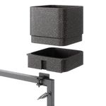 Repisa de Pared para Plantas Cubiko Negra