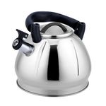 Tetera de Acero Inoxidable con Silbato Satinada 3 Lts