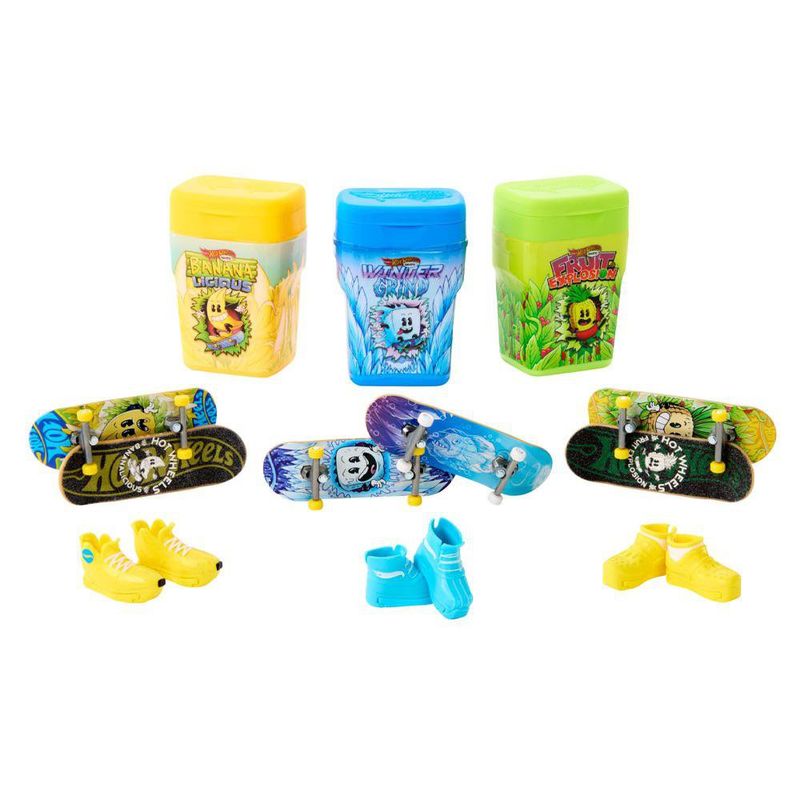 Hot Wheels Skate Paquete de Chicles con 2 Monopatines