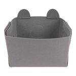 Caja Organizadora Gris Diseño Oso 27.5x23x16.5 Cm