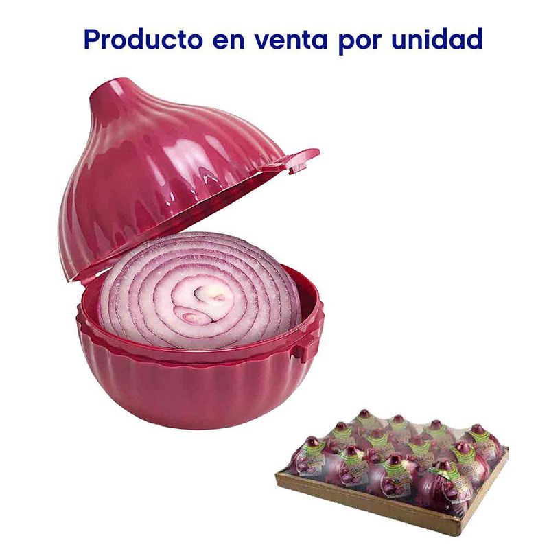 Porta Cebolla Morado Plástico