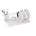 Escurridor con Bandeja para Platos y Porta Cubiertos - Varios Colores
