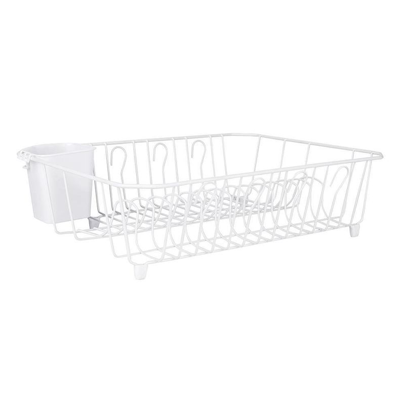 Escurridor con Bandeja para Platos y Porta Cubiertos - Varios Colores