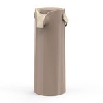 Termo con Bomba Café y Beige 1.9 L