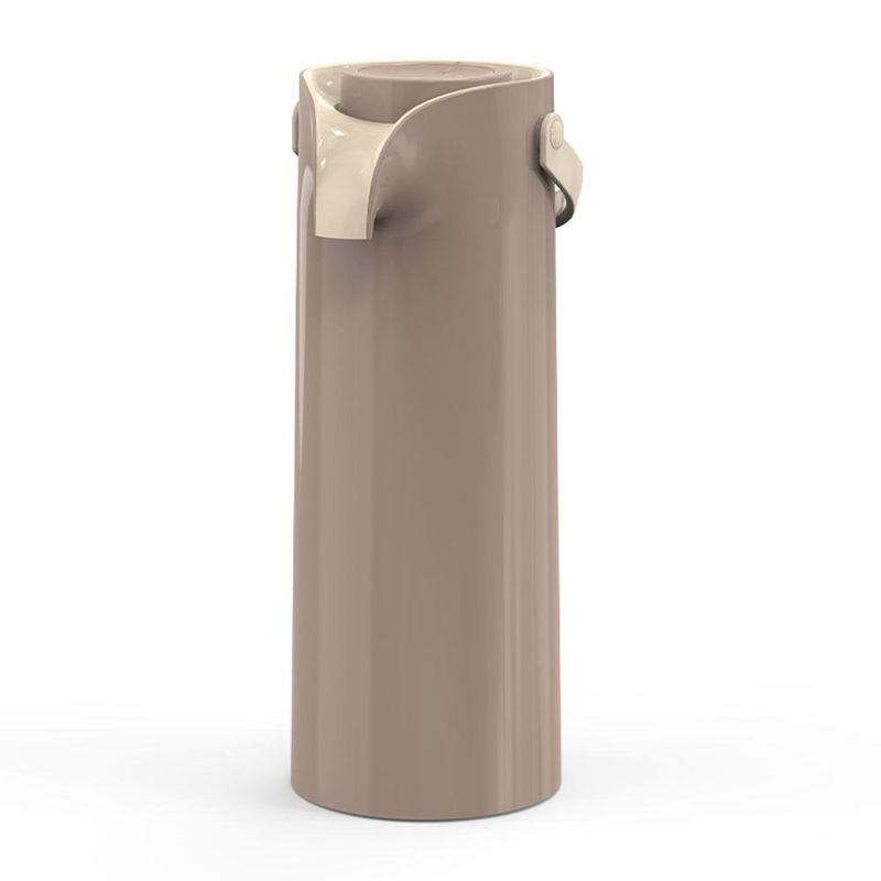 Termo con Bomba Café y Beige 1.9 L