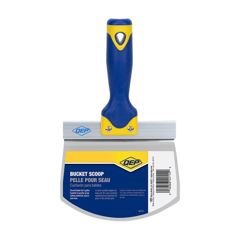 Cuchara Aplicadora de Mezcla Confort Grip Azul