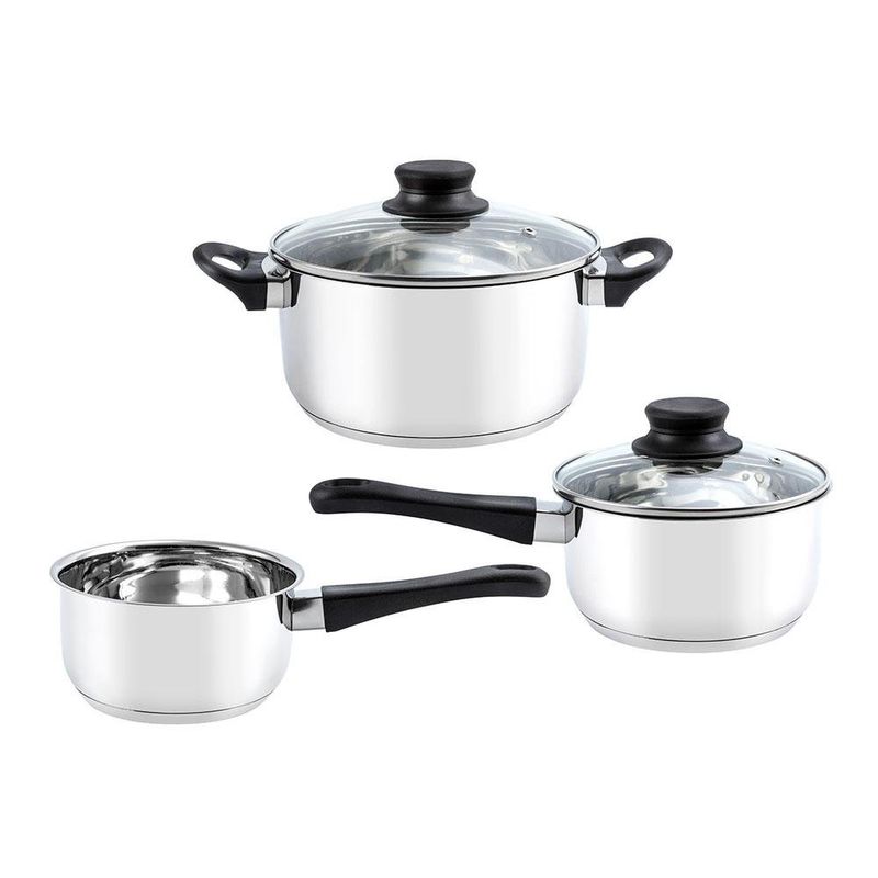Batería de Cocina Acero Inoxidable 5 Pzas