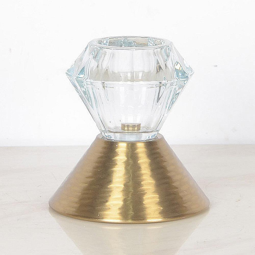 Candelero Perla EDZARD Plateado - Base Redonda, Protegido Contra El Deslustre, Altura 7 Cm, Para Velas De Palo