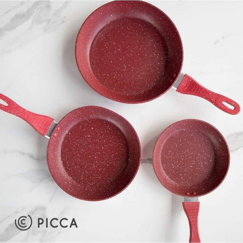 Set de 3 Sartenes Rojos