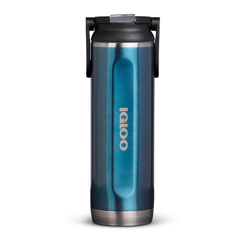 Termo Aqua Metálico con Tapa Hermética y Asa Plegable 20 Oz