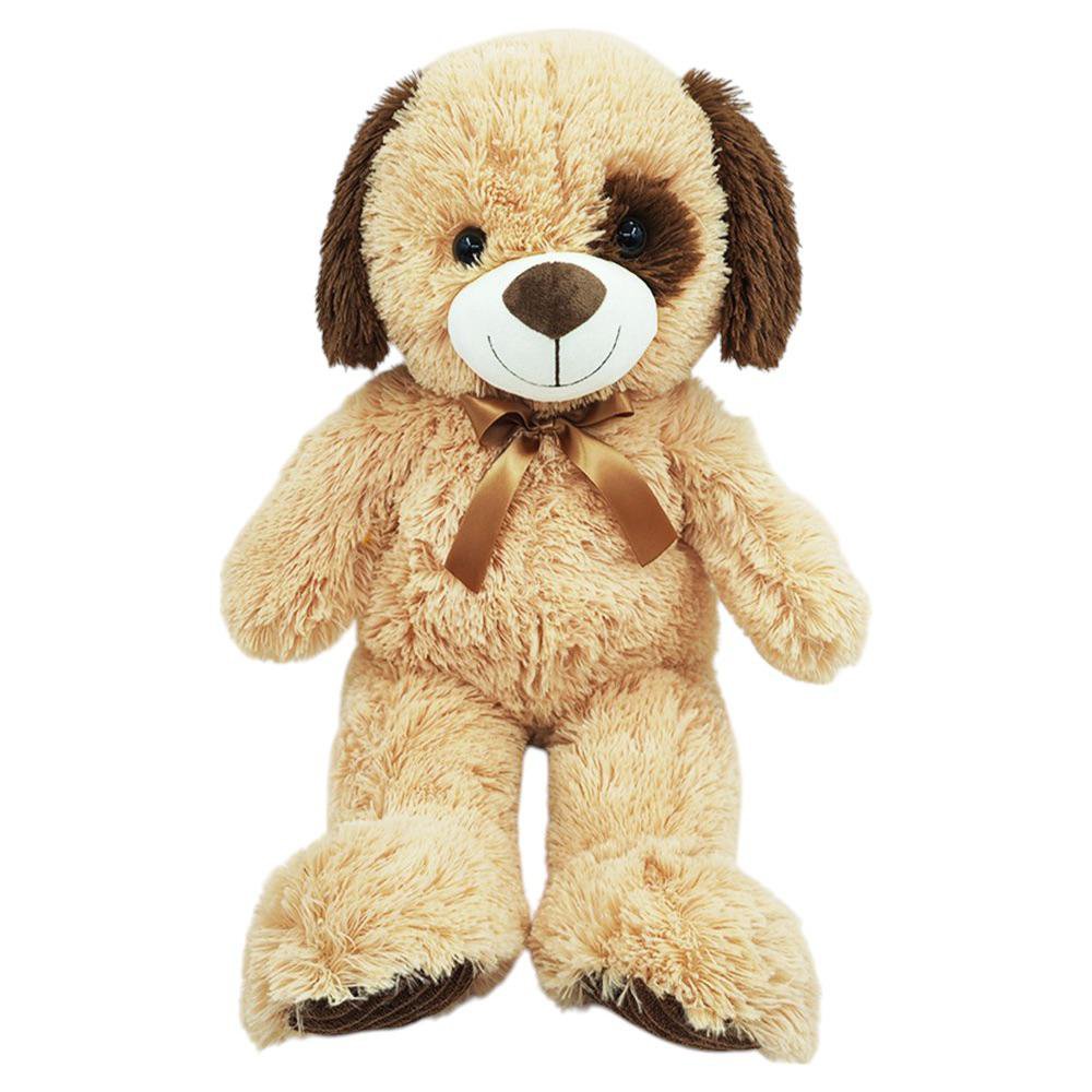 Peluche Perro Beige de 60 Cm, Suave y Abrazable - Cemaco