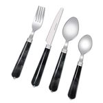 Set de Cubiertos de Acero Inoxidable 16 Pzs