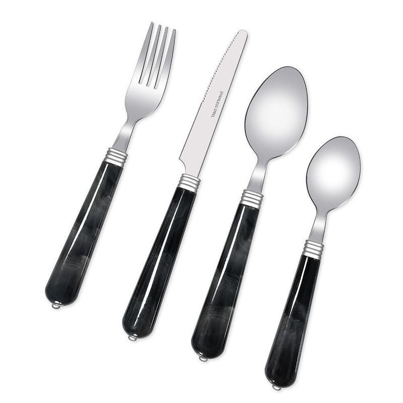 Set de Cubiertos de Acero Inoxidable 16 Pzs
