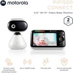 Monitor de Video para Bebés con 1 Cámara - Motorola