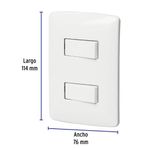 Interruptor 3 Vías Italiana Blanco - Volteck