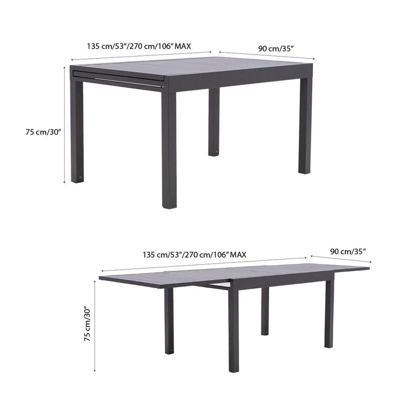 Mesa de Jardín Extensible Lyra II