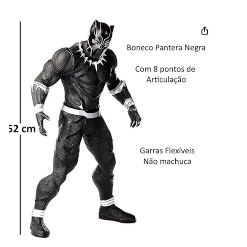 Figura De Acción Pantera Negra 52 Cm