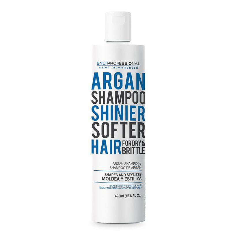Shampoo Argan para Cabello Seco y Quebradizo 493 Ml - SYLT Professional