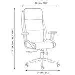 Silla de Oficina Ejecutiva Lucas 74X66X125 Cm - Varios Colores