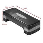 Grada para Aeróbicos Antideslizante con Altura Ajustable para Entrenamiento 2 en 1