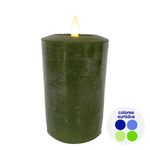 Vela Led Cilíndrica 7.6x7.6x15 Cm Colores Surtidos